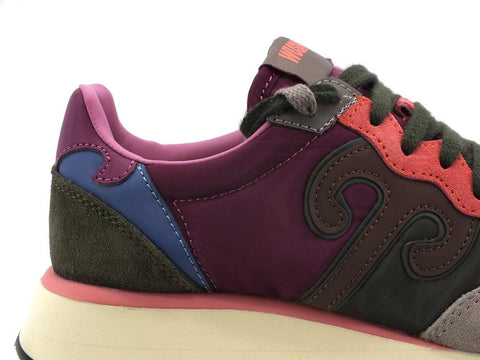 WUSHU Master Sneaker Running Suede Multi Green Violet M212 - Sandrini Calzature e Abbigliamento
