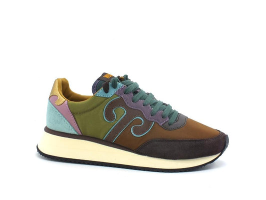 WUSHU Master Sneaker Running Verde Brown Azzurro M211 - Sandrini Calzature e Abbigliamento