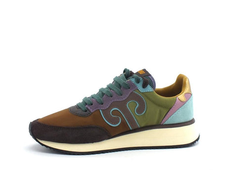 WUSHU Master Sneaker Running Verde Brown Azzurro M211 - Sandrini Calzature e Abbigliamento