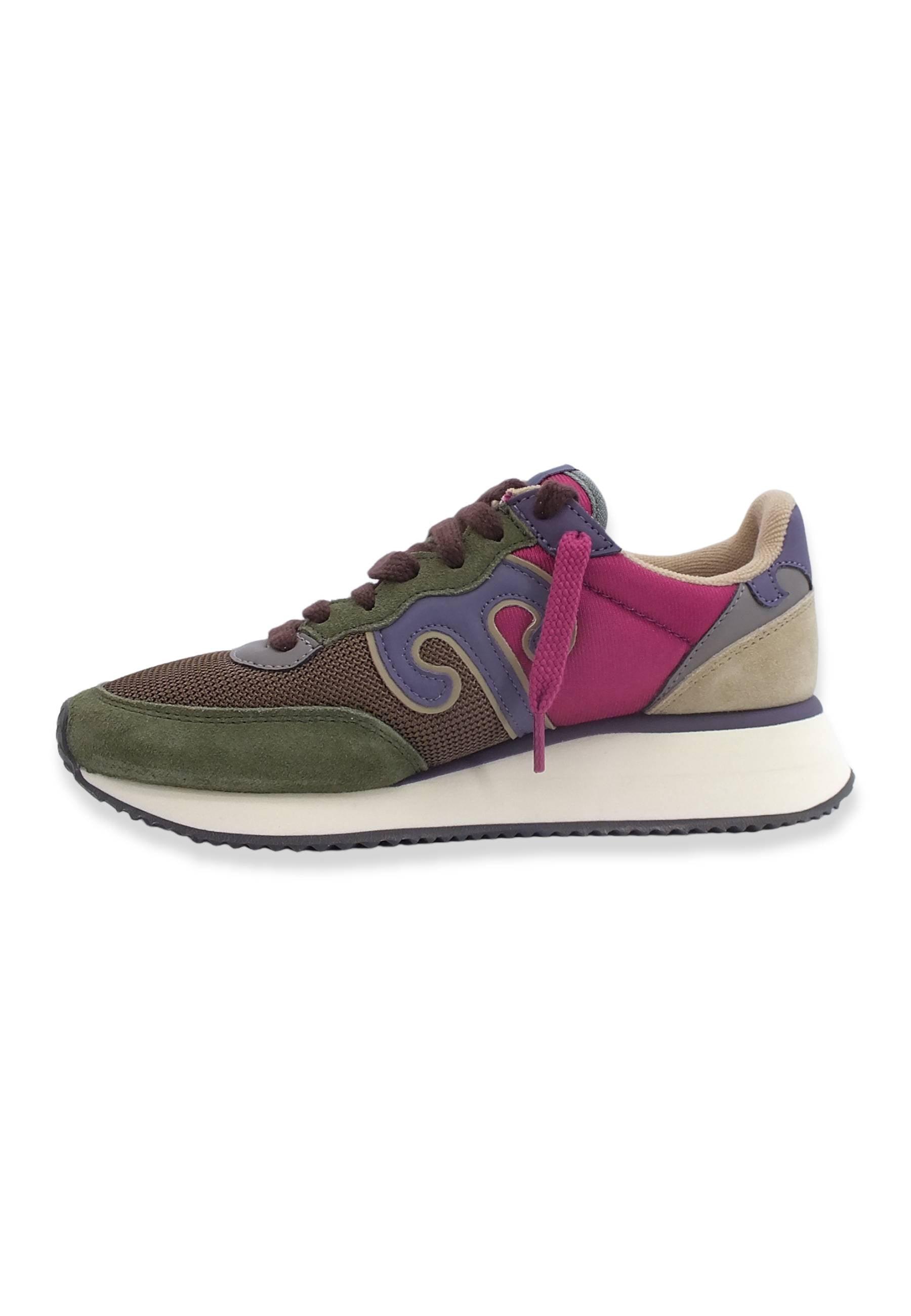 WUSHU Master Sport Sneaker Donna Fantasia M.Green Brown Purple MS158 - Sandrini Calzature e Abbigliamento