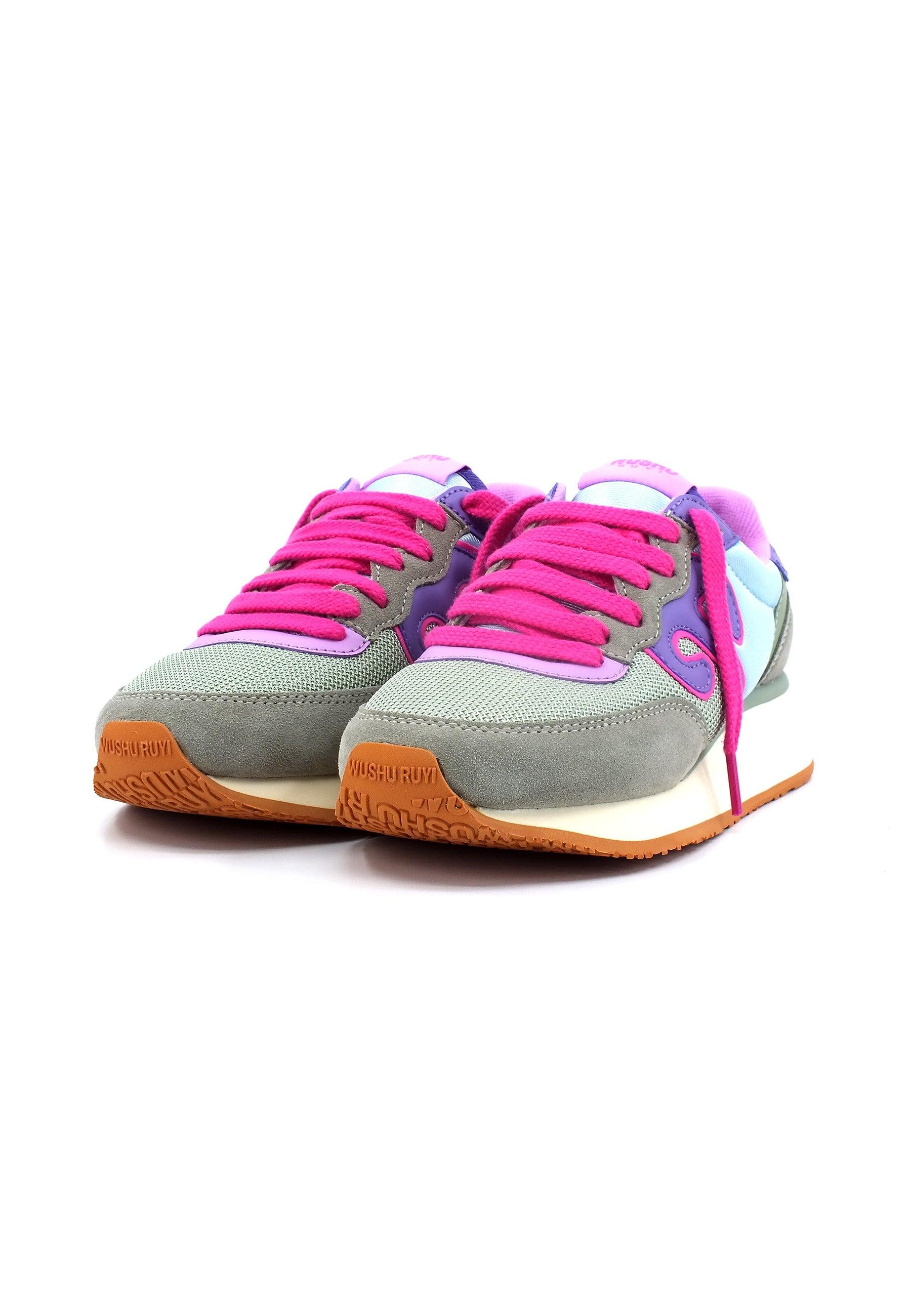 WUSHU Master Sport Sneaker Donna Green Azure Violet MS204 - Sandrini Calzature e Abbigliamento