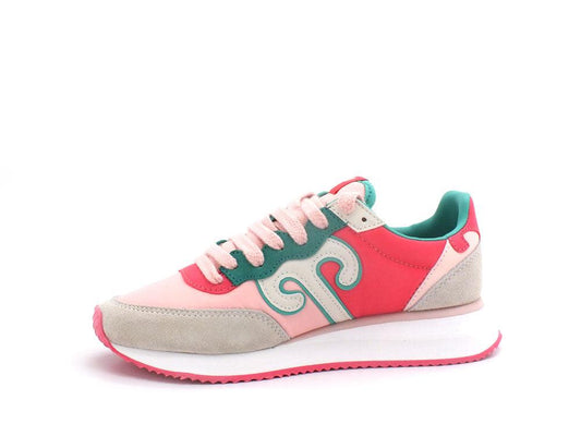 WUSHU Master Sport Sneaker Running Pink Green Multi Rosa M254 - Sandrini Calzature e Abbigliamento