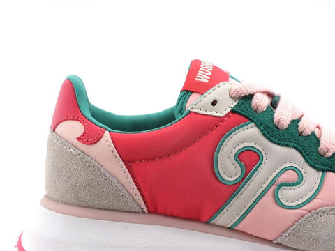 WUSHU Master Sport Sneaker Running Pink Green Multi Rosa M254 - Sandrini Calzature e Abbigliamento