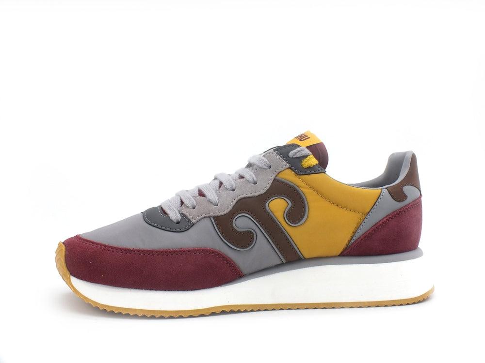 WUSHU Ruy Master Sport Sneaker Running Uomo Gray Bordeaux Senape M158 - Sandrini Calzature e Abbigliamento